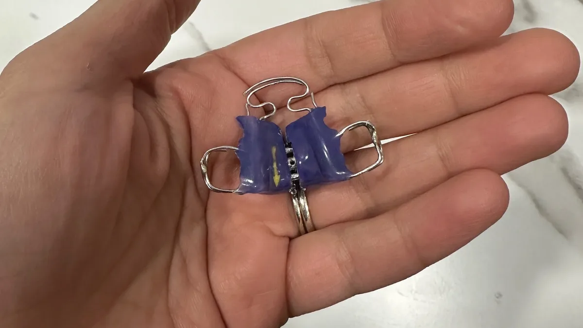 Palatal expansion appliance used in airway focused orthodontics